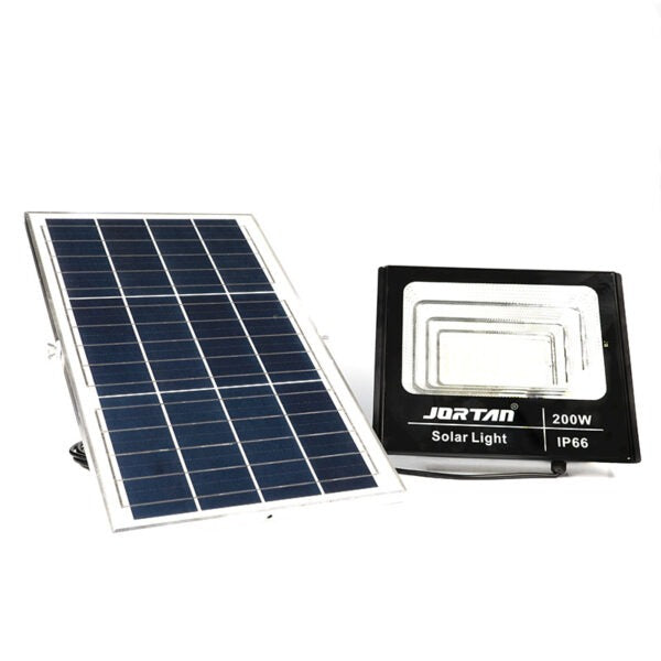 Proyector Solar 200W con Control Remoto | Resistente al Agua, Luz Potente
